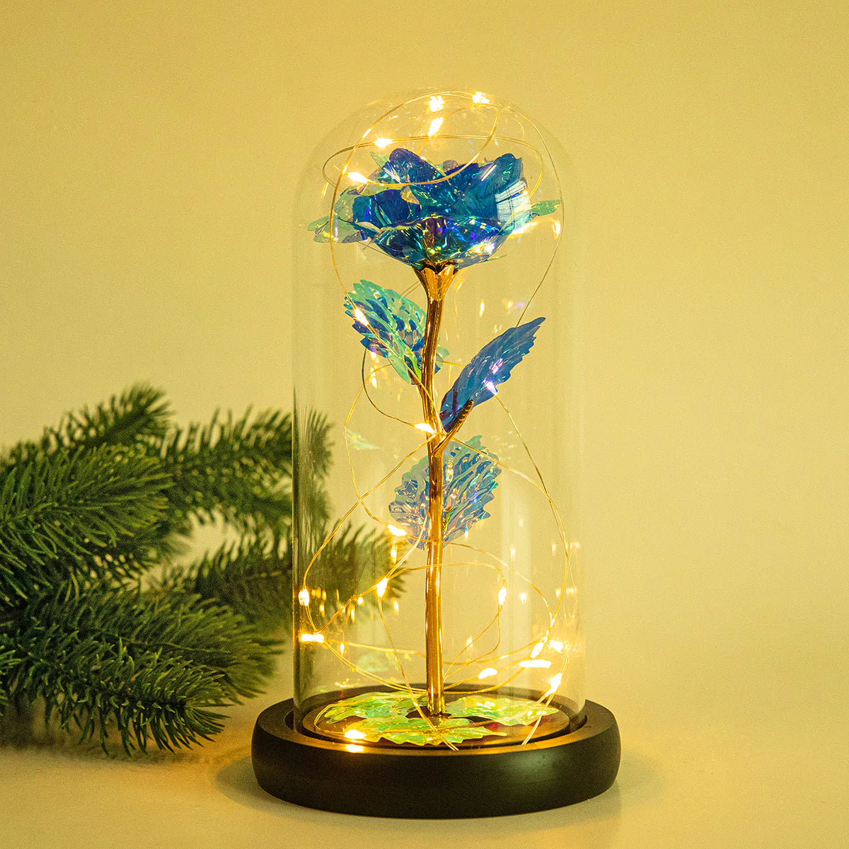 (*Spring Sale*) Eternal LED Rose Flower in Glass Dome