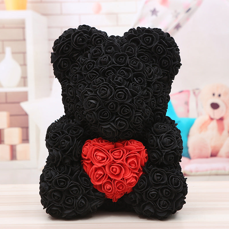 Black best sale rose bear