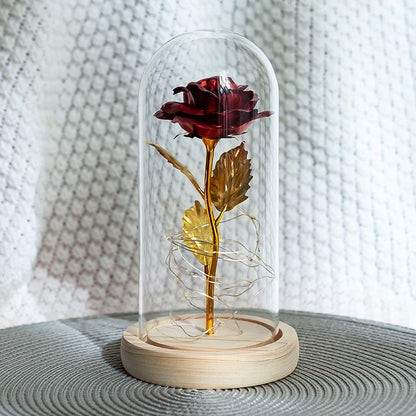 (*Spring Sale*) Eternal LED Rose Flower in Glass Dome