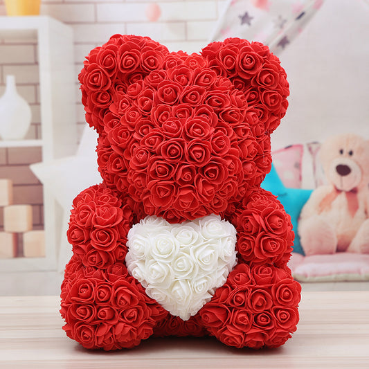 (*Spring Sale*) Luxury Rose Bear With Heart 40cm