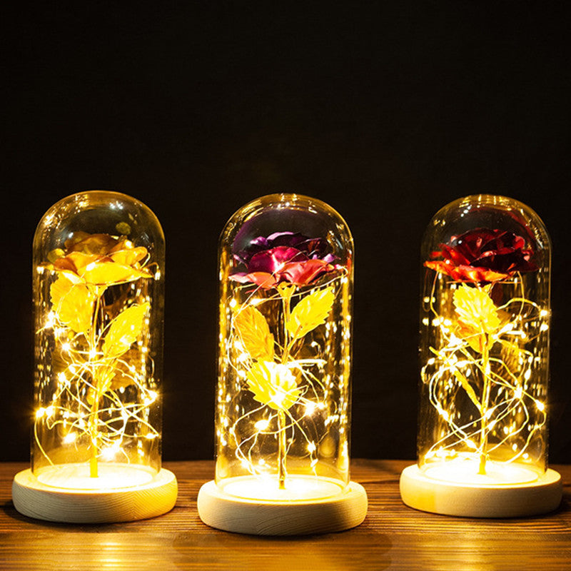 (*Spring Sale*) Eternal LED Rose Flower in Glass Dome