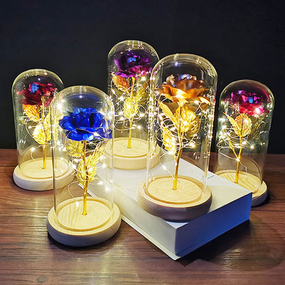 (*Spring Sale*) Eternal LED Rose Flower in Glass Dome