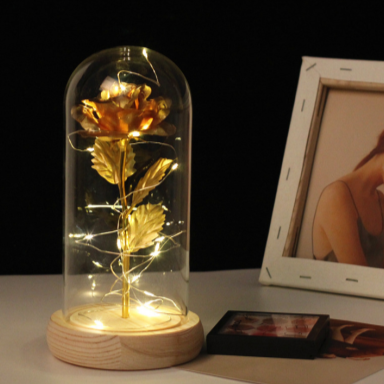 (*Spring Sale*) Eternal LED Rose Flower in Glass Dome