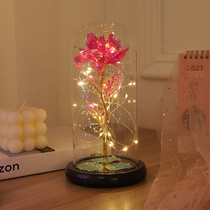 (*Spring Sale*) Eternal LED Rose Flower in Glass Dome