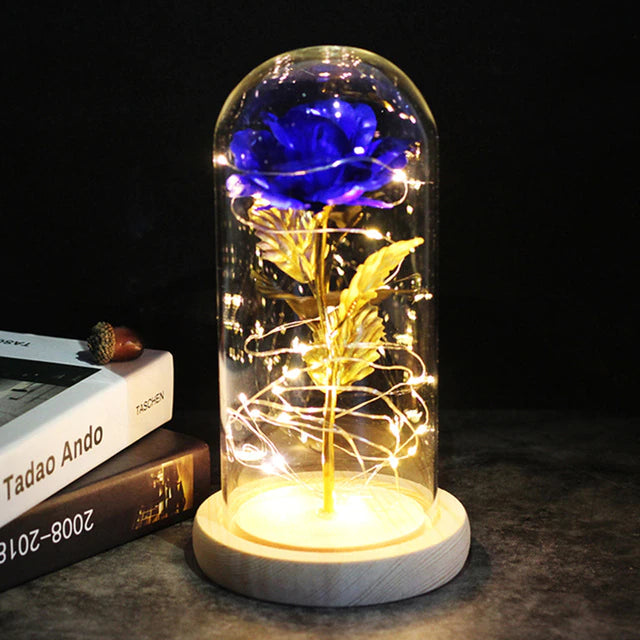 Mother s Day Sale Eternal LED Rose Flower in Glass Dome